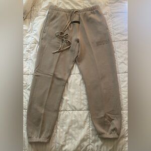 Essentials Fear of God Sweatpants Tan Medium Fleece